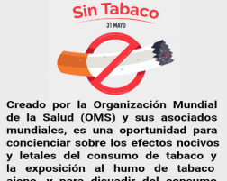 30/5 Día Mundial sin Tabaco